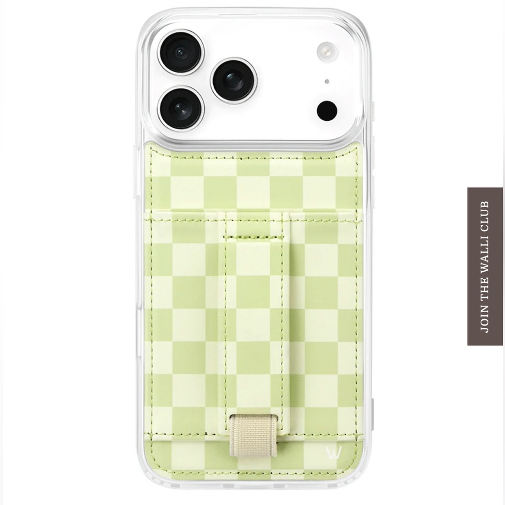 🌹Walli • Green Checker Strap iPhone Case - IPHONE 14 PRO MAX